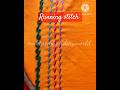 So Cute Running Stitch Basic Hand Embroidery Shorts Foryou Trending Viral New Fyp Reels