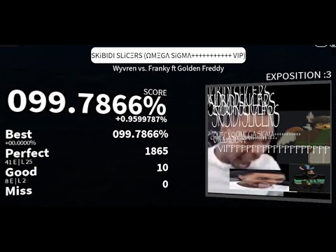 【Project: RUSHER】 SKiBIDI SLiCΞRS (ΩΜΞGΛ SiGMΛ+++++++++++ VIP) [Exposition :3] | FULL COMBO | 99.78%