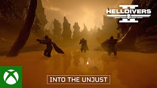  Helldivers 2 - Into the Unjust | Launch Trailer