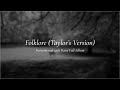 Taylor Swift Folklore Full Album Instrumental Acoustic With Rain And Fireplace Sounds