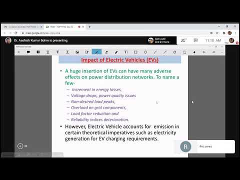 Electric vehicle and its effect on distribution generation by Dr. Ashish Kumar Bohre, NIT Durgapur