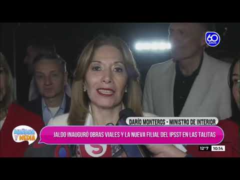 Jaldo inauguró obras viales y la nueva filial del IPSST en Las Talitas