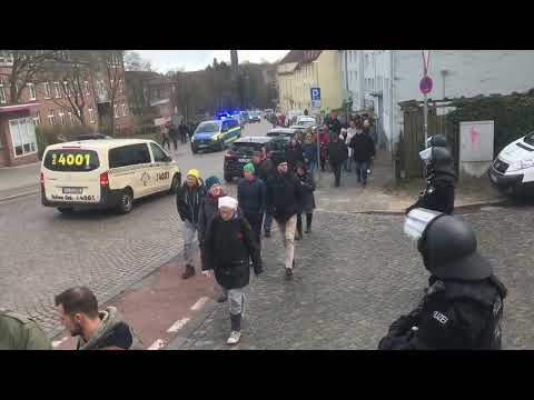 2. April 2022 Spaziergang gegen die Impfpflicht in Flensburg