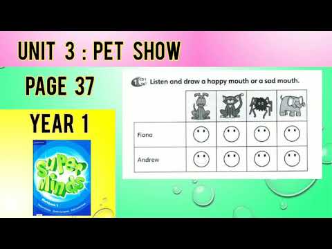 Year 1 : Super Minds | Workbook 1 | Unit 3 Pet Show | Page 37
