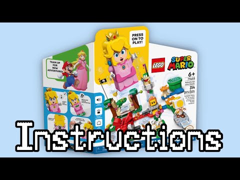 LEGO Peach Starter Course set Instructions! 71403