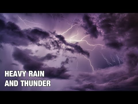 Regengeräusche aus der Natur - Starker Regen u Donner - Regen und Gewitter Geräusche zum einschlafen