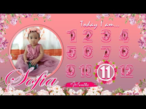 HOW TO MAKE BABY MONTHLY CALENDAR LAYOUT AND DESIGN IN MS POWERPOINT II MILESTONE MONTHLY CALENDAR