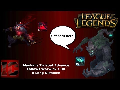 Maokai's Twisted Advance Follows Warwick's Ult A Long Distance | #LeagueOfLegends (Season 7 Ranked)