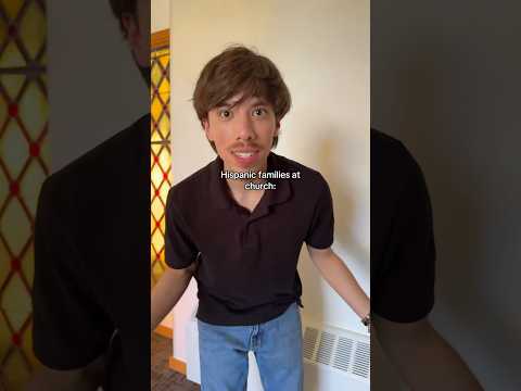 Hispanic families at church