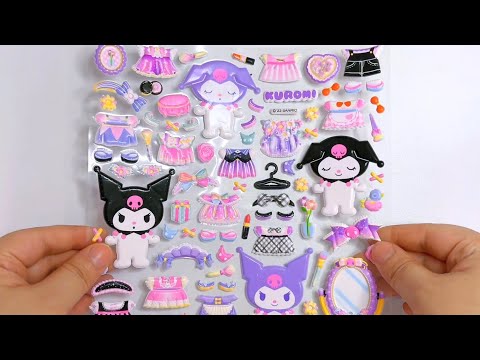Asmr 1 Hour Diy Kuromi Sticker Compilations 📚 Relaxing Sanrio Stickers Video