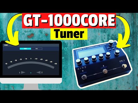 Boss GT-1000Core Tone Studio Tutorial - Tuner