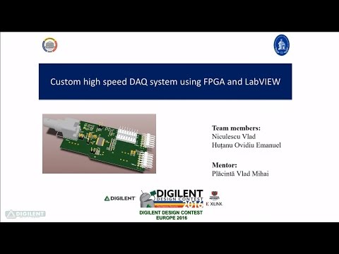 Custom high speed DAQ system with FPGA [Digilent Design Contest]