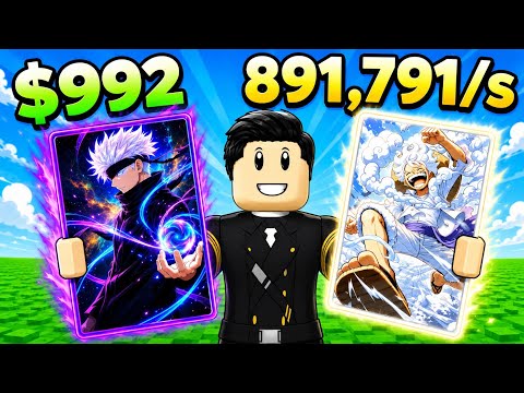 STRONGEST Anime Card in anime card farm in Roblox!