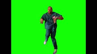 Dr. Turk's iconic dance — Scrubs green screen