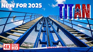 Download lagu Titan – Six Flags Over Texas 2025 NEW Look! Front Row POV mp3