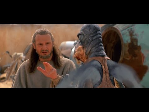 Qui-Gon abusing mind tricks for 50 seconds straight