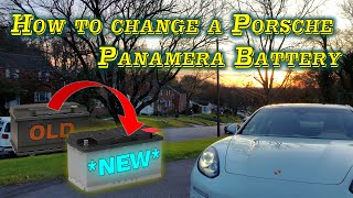 How to change a Porsche Panamera Battery - DIY