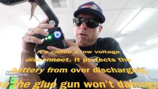 Elim A Dent Cordless Glue Gun Powered by DeWalt
