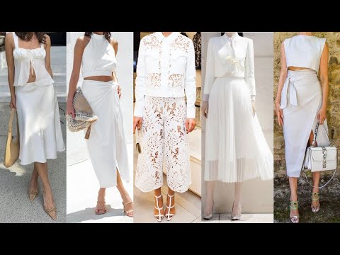 LOOKS de PRIMAVERA VERANO en COLOR BLANCO con ROPA de Moda 2024