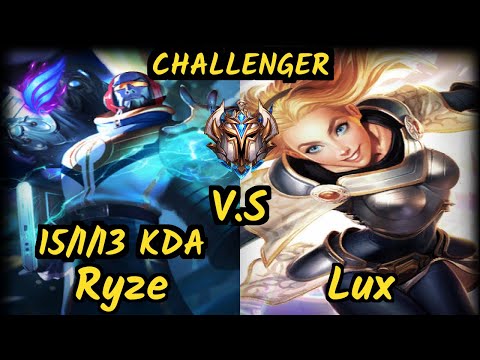 PNG Grevthar (RYZE) vs LUX - 15/1/13 KDA MID CHALLENGER GAMEPLAY - BR