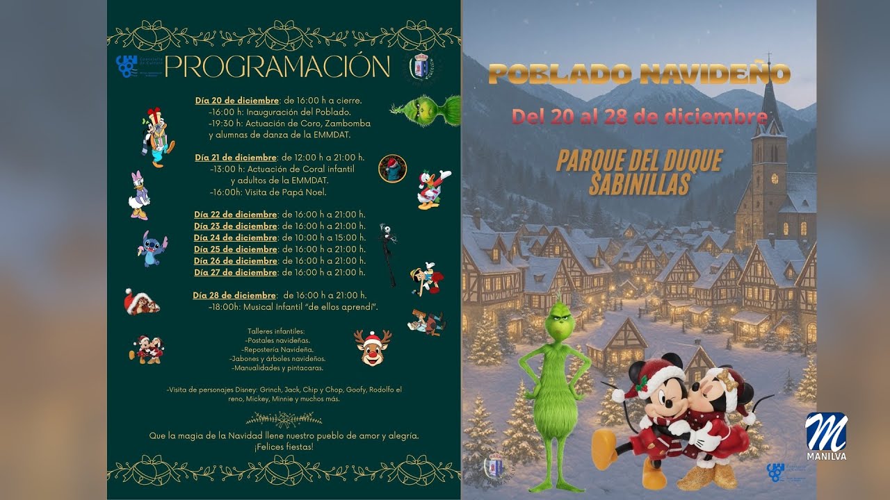 El 20 de diciembre comienza el Poblado Navideño