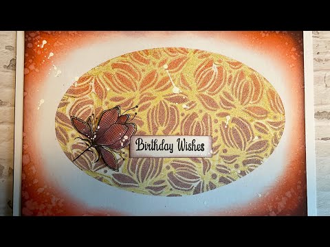 Lilium Petal design by Jo Rice # laviniastamps #gelpress plate