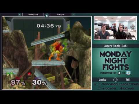 [Level Up Games Melee — 10/17/16] Losers Finals: 100 Grand (Marth) v. Rattigan (Samus)