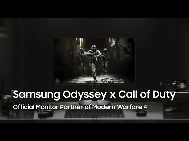 YouTube Video - Samsung Odyssey x Call of Duty | Official Monitor Partner of Modern Warfare 4