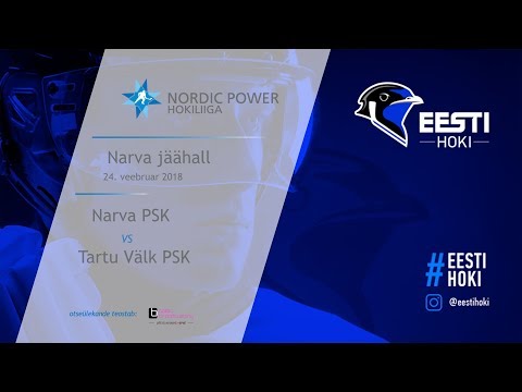 Nordic Power Hokiliiga / Narva PSK vs Tartu Välk / Narva jäähall / 24.02.2018