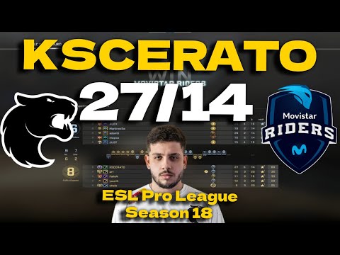 CSGO POV FURIA KSCERATO (27/14) vs Movistar Riders (Overpass) @ ESL Pro League Season 18