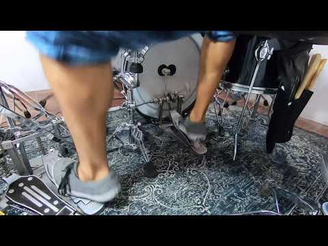 200BPM ankle motion - double bass drum practice