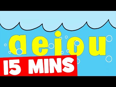The Vowel Song and More | 15mins Phonics Collection for Kids