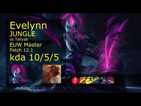 Rank 5 EUW Evelynn: Jungle vs Taliyah