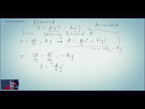 Introductory Fluid Mechanics L13 p10 - Example - Velocity Potential