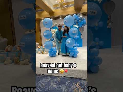 Reaveal out baby’s name,baby’s name reveal ideas,naming ceremony decor ideas at home #balloons #yt