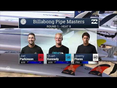 Parkinson vs Kennedy vs Flores - Round One, Heat 8 - 2016 Billabong Pipe Masters