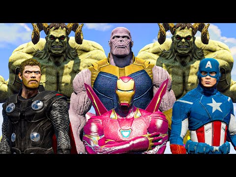 Avengers Vs Thanos | Hulk Lucifer, Iron-Man, Thor, Captain America - What If