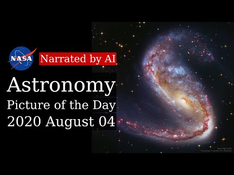 APOD: 2020-08-04 - NGC 2442: Galaxy in Volans (Narrated by Amy)