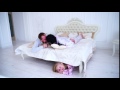 Daughter Hiding Under Bed Mom And Dad Kiss And Looking For Kid At Home