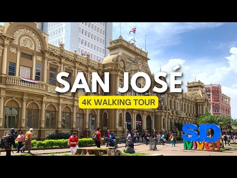 San José, Costa Rica 🇨🇷 - Downtown San José - 4K Walking Tour