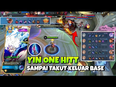 YIN HYPER HARAPAN ORTU - PICK HERO TIPIS-TIPIS DEPAN YIN AUTO BANTAI  - BEST BUILD YIN 2023 ~ MLBB