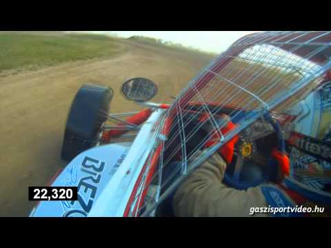 Brezovszki Sándor Autocross Dömsöd teszt - egy mért köridő 2012.04.22.