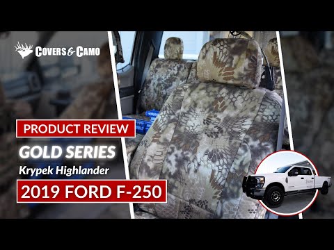 Kryptek Highlander Custom Seat Covers: 2019 Ford F250 Custom Seat Covers
