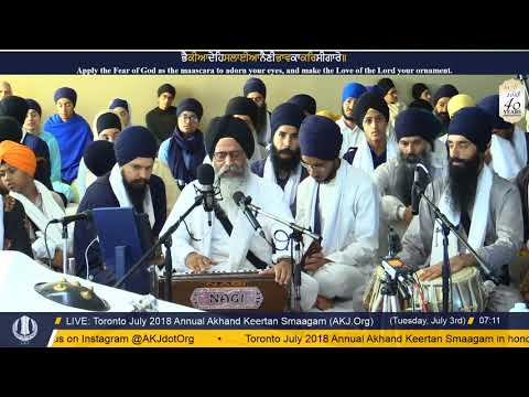 031 Toronto July 2018 - Tuesday Morning - Bhai Bhupinder Singh Jee Amritsar