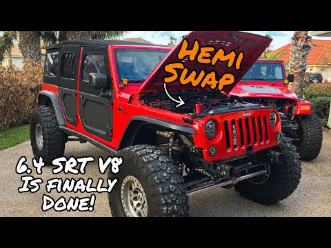 My Jeep Wrangler 6.4 Hemi Swap is Finished!!
