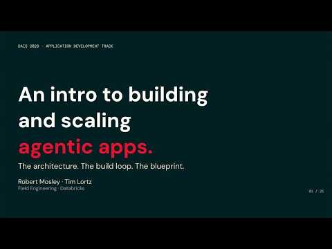 Watch: An Intro to Building and Scaling Agentic Apps