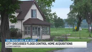 Cedar Rapids council discusses flood control home acquisitions, resident presents petition