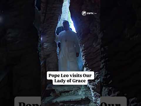 Pope visits Shrine of Our Lady of Grace just south of Rome