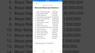Download lagu RINCIAN BIAYA PERNIKAHAN 💒 mp3