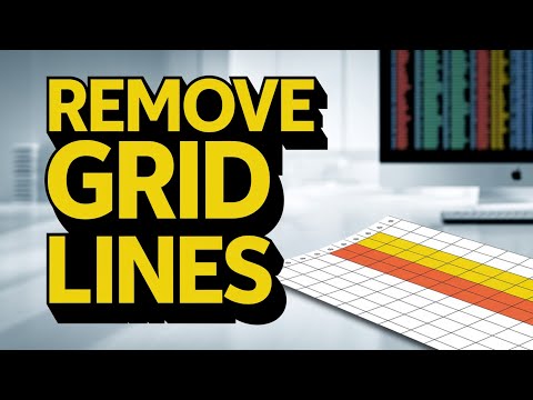 How to remove grid lines on an excel sheet
